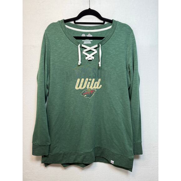 Majestic Minnesota Wild Women's Sweatshirt, Size XL - Picture 1 of 4